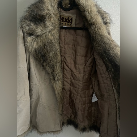 Vintage Y2K Mudd Jeans Leather and Fur Jacket - Picture 4 of 11